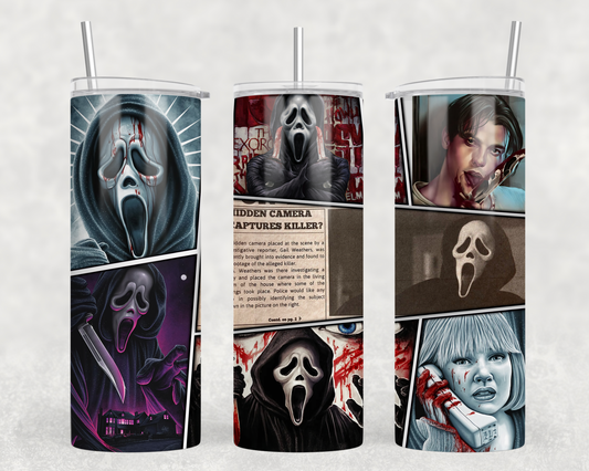 Ghost Face Killer Caught? Tumbler Wrap