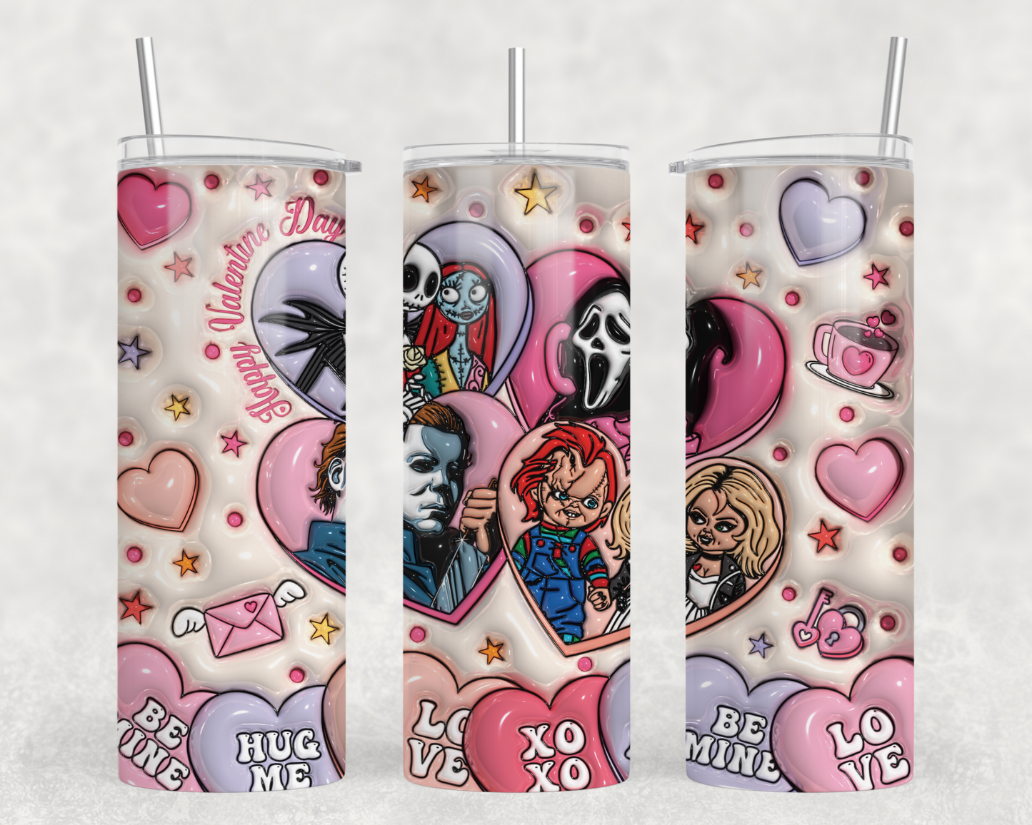 Horror Hearts Valentine’s 3D Tumbler Wrap