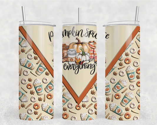 Pumpkin Spice Everything Tumbler Wrap