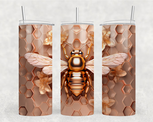 Gold Bee Tumbler Wrap