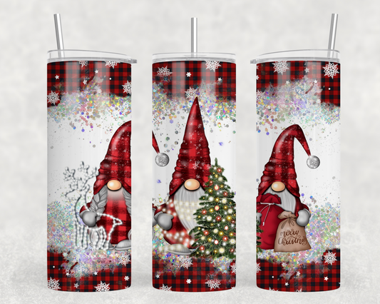 Christmas Gnomes Tumbler Wrap