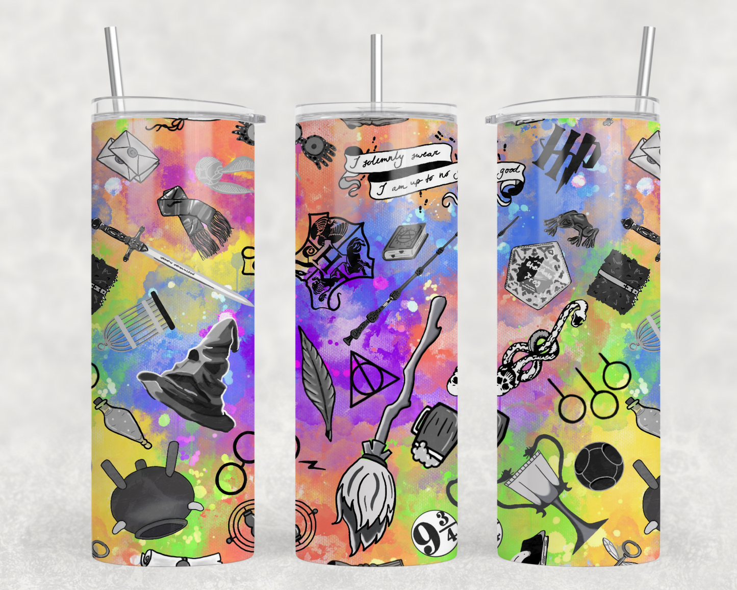 HP Watercolor Tumbler Wrap