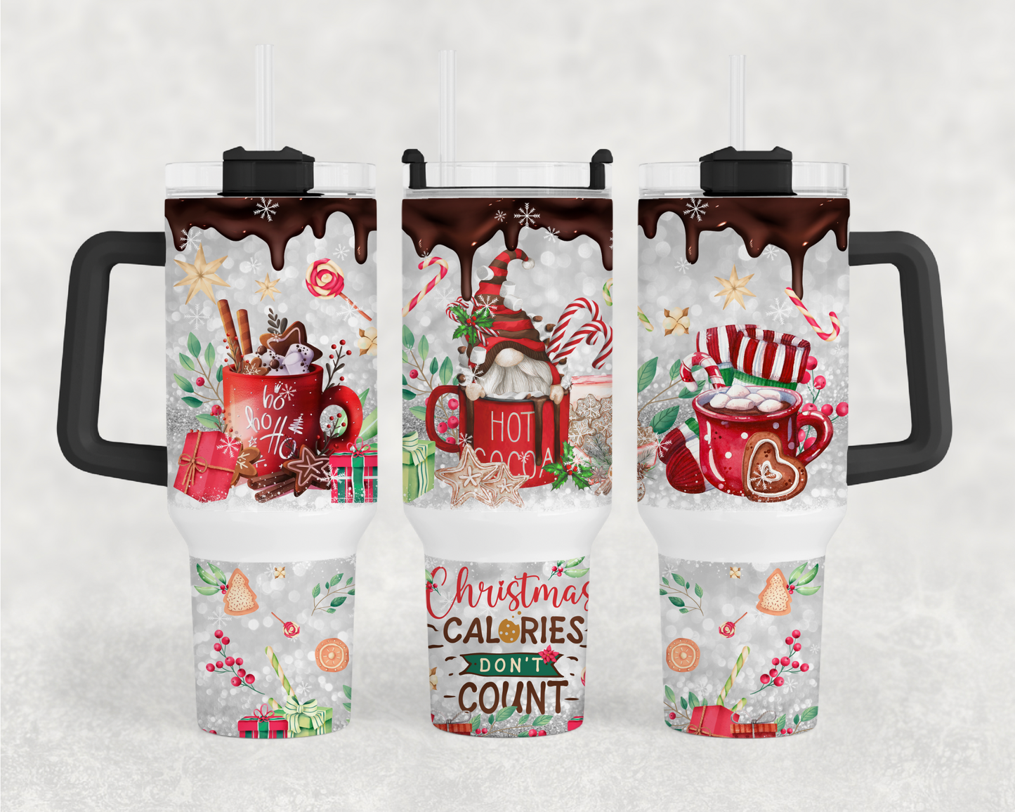 Christmas Calories Don’t Count 40oz Tumbler Wrap