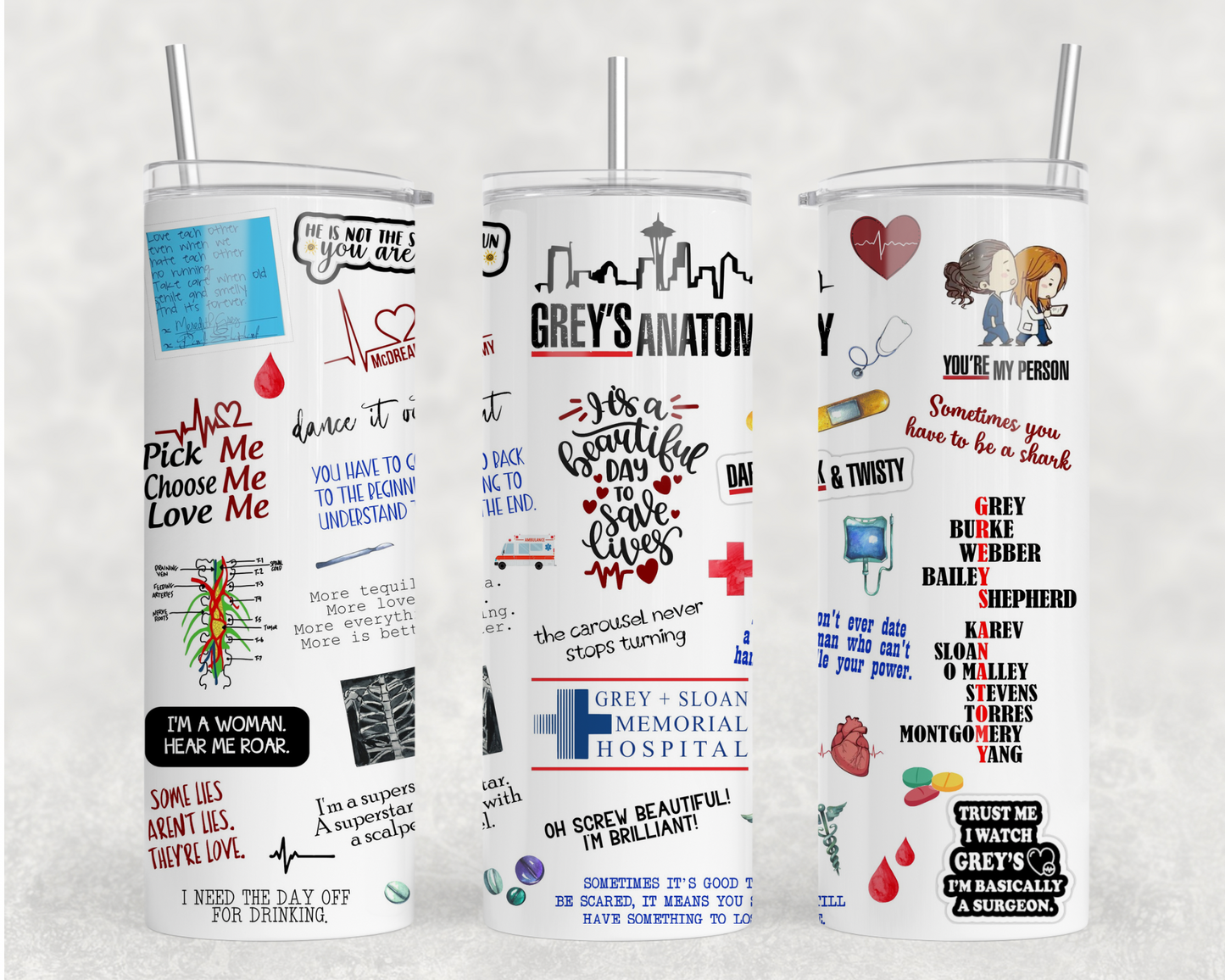 Grey’s Anatomy Tumbler Wrap