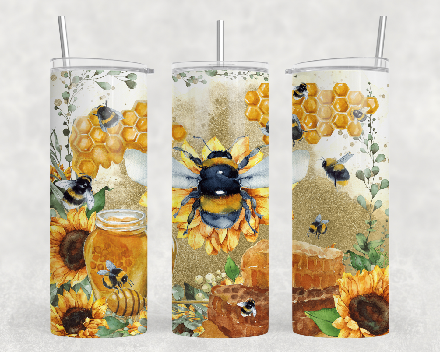 Bees & Honeycomb Tumbler Wrap