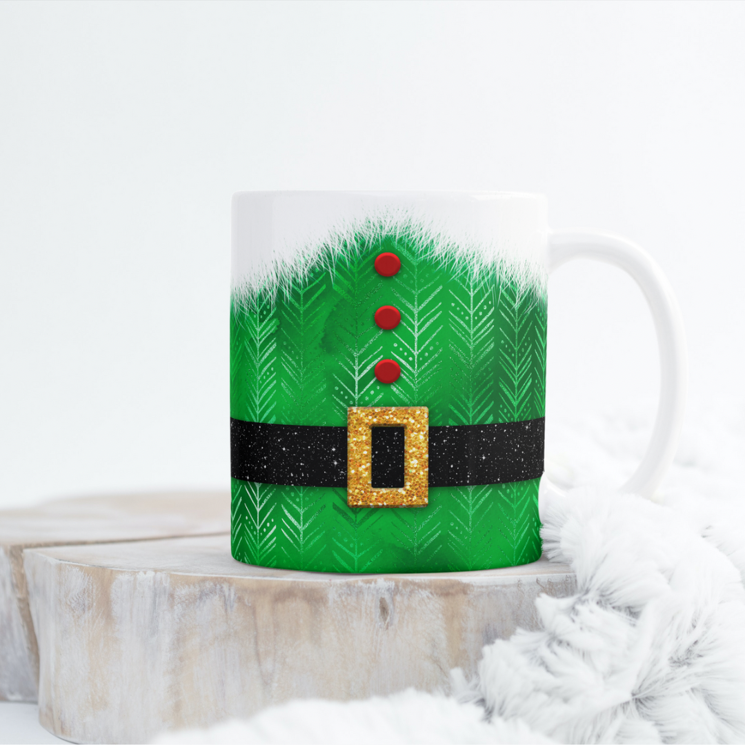 Green Christmas Coat Mug Wrap