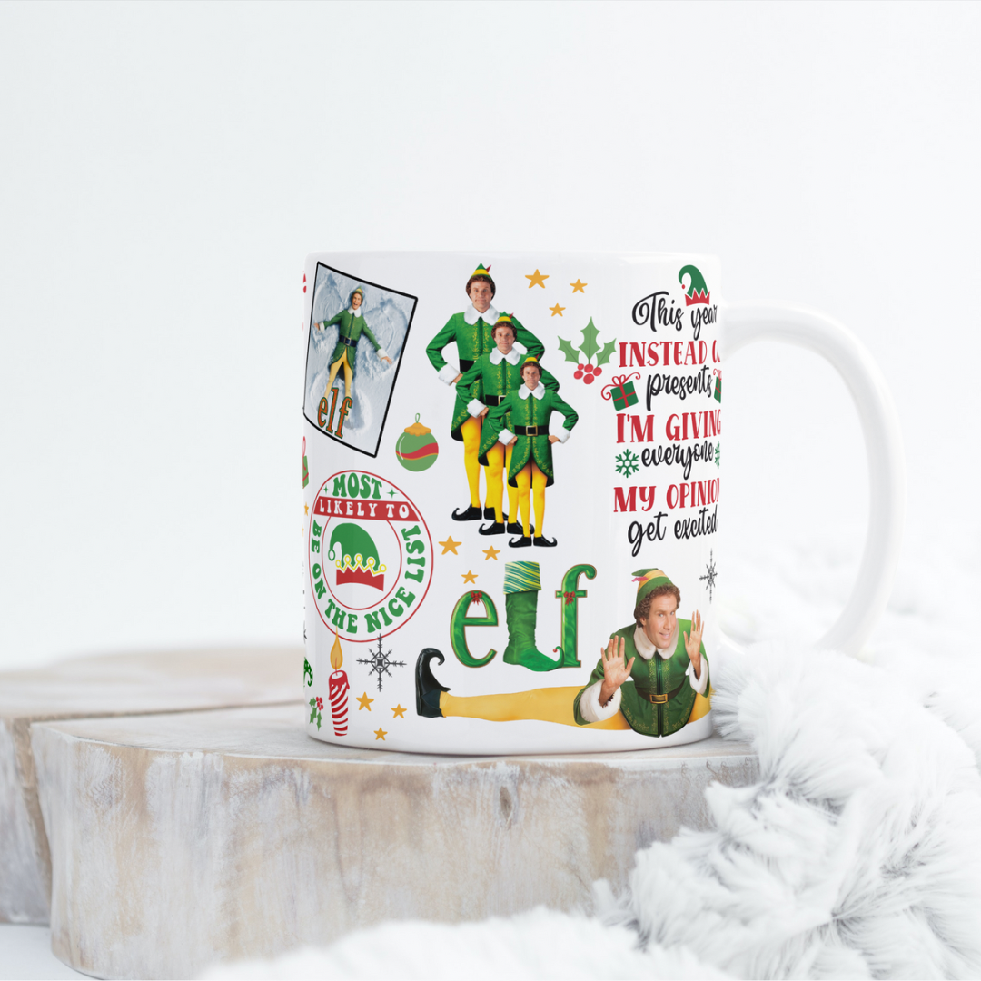 Elf Nice List Mug Wrap