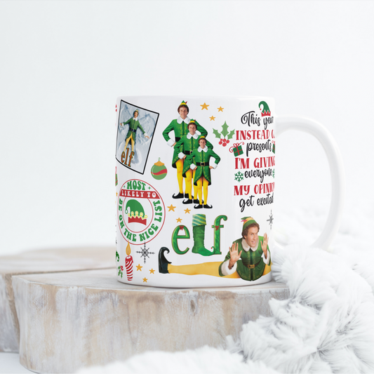 Elf Nice List Mug Wrap