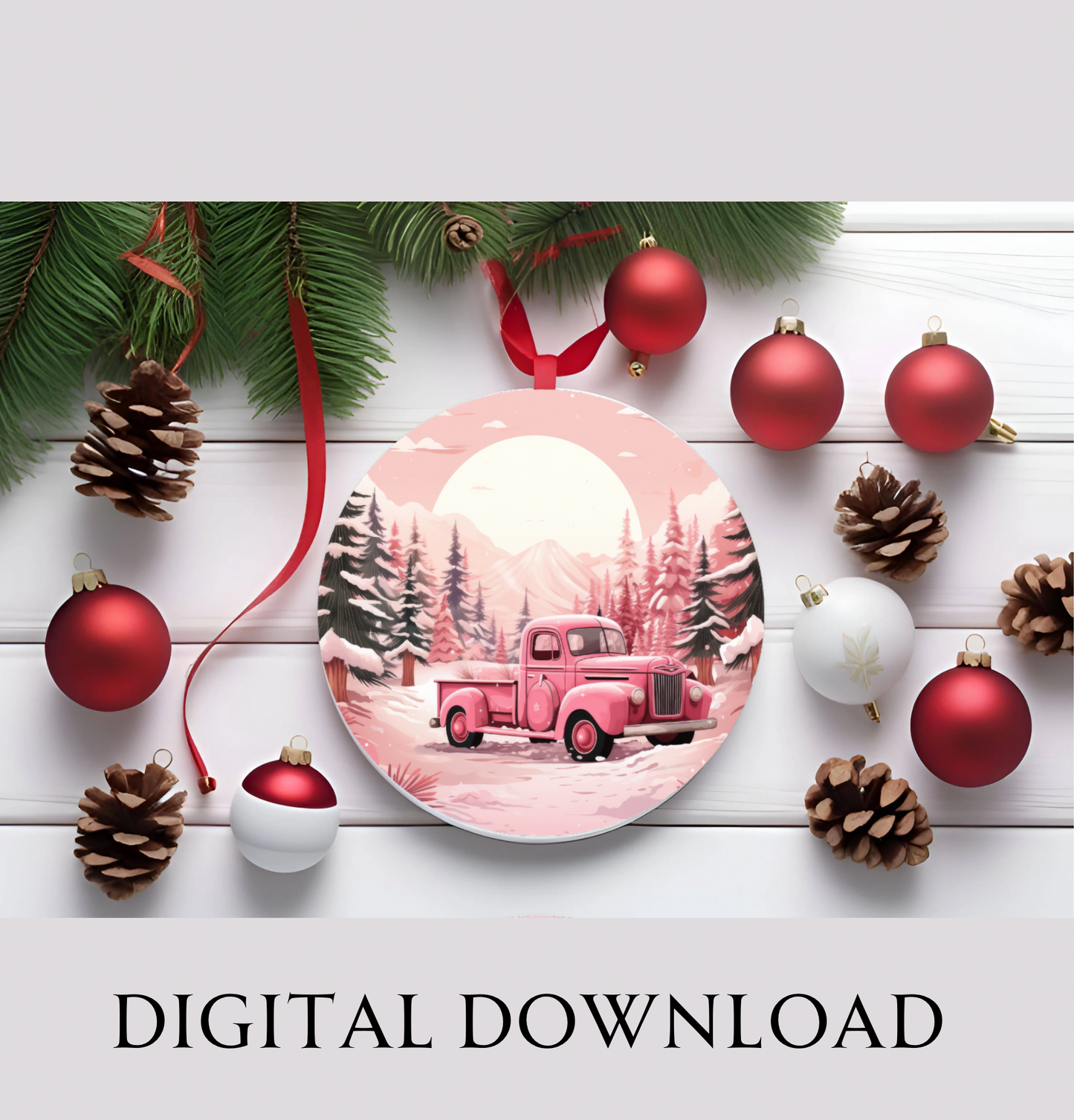 Digital Download - Christmas Ornament Bundle 21 images included