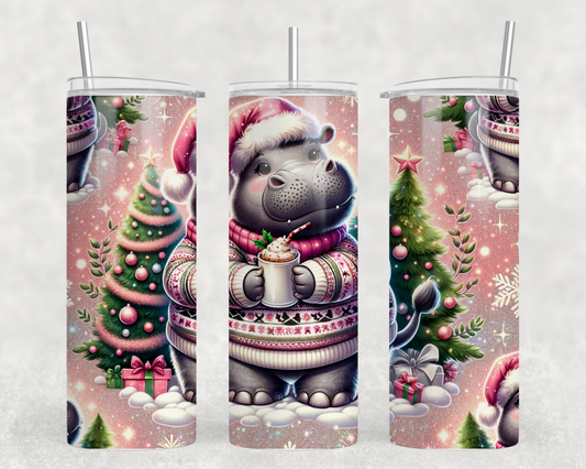 I Want A Hippopotamus For Christmas Tumbler Wrap