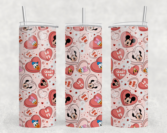 Valentines Magical Convo Hearts Tumbler Wrap