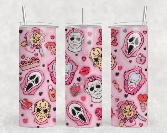 Horror Valentine 3D Tumbler Wrap