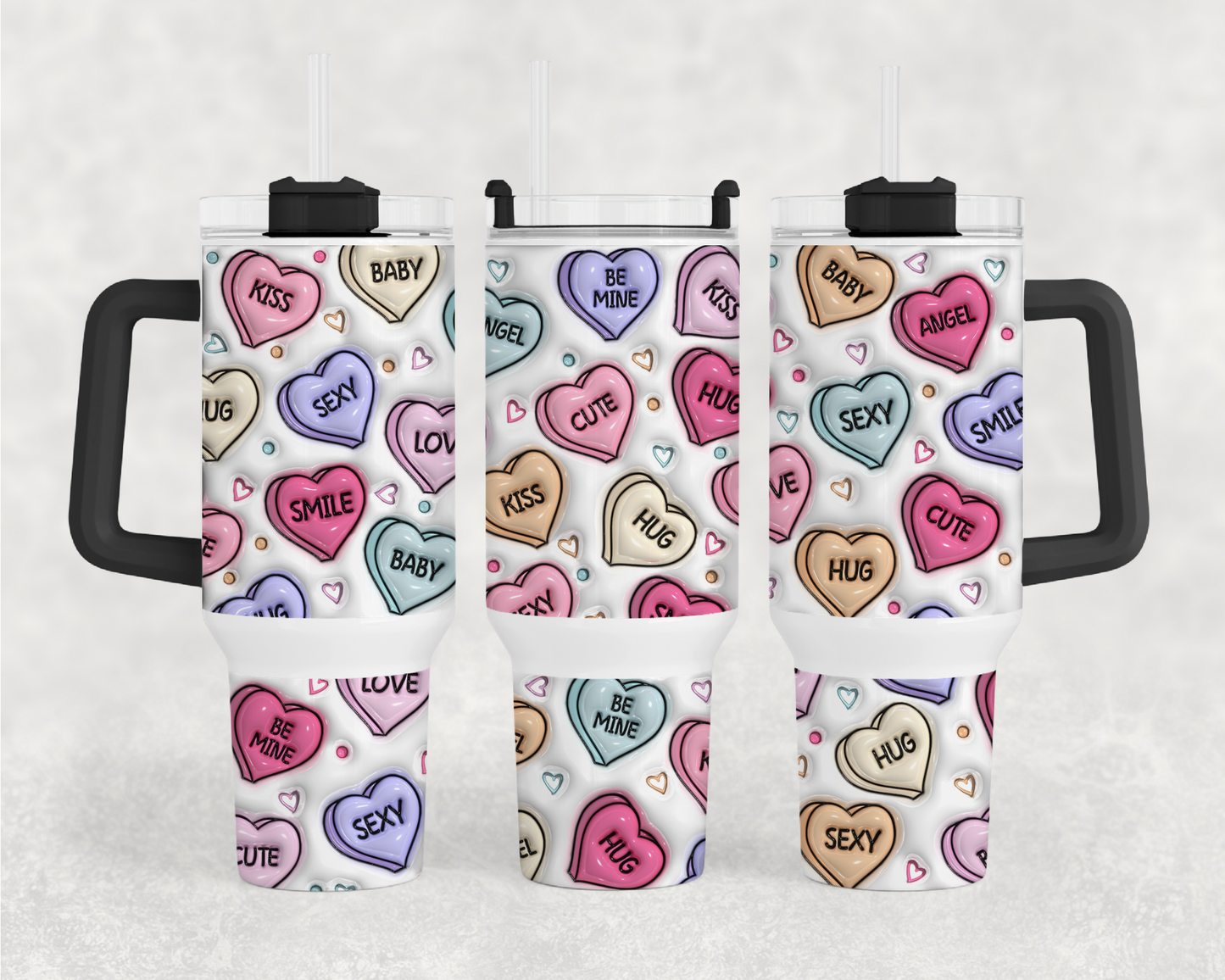 Convo Heart 40oz Tumbler Wrap