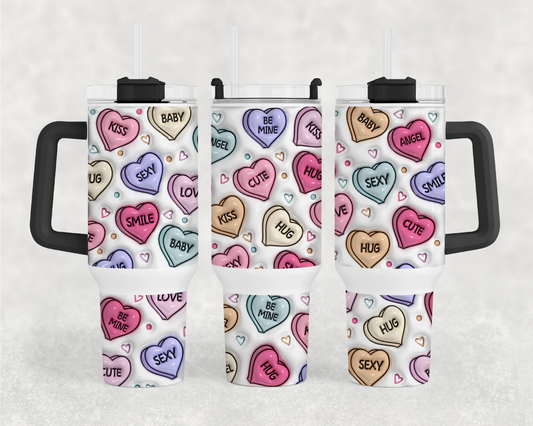 Convo Heart 40oz Tumbler Wrap