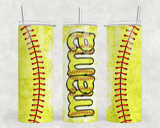 Softball Mama Tumbler Wrap