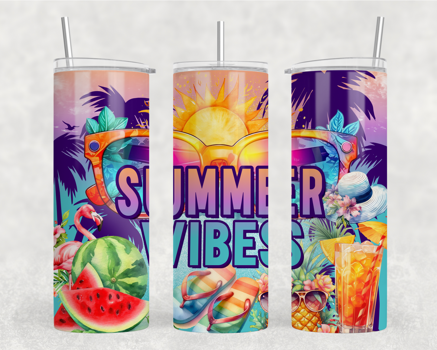 Summer Vibes Tumbler Wrap