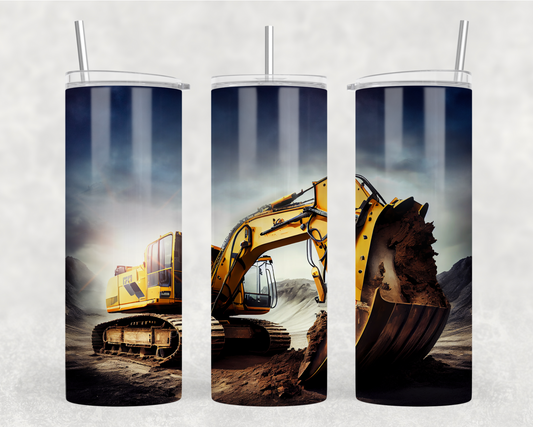 Excavator Tumbler Wrap