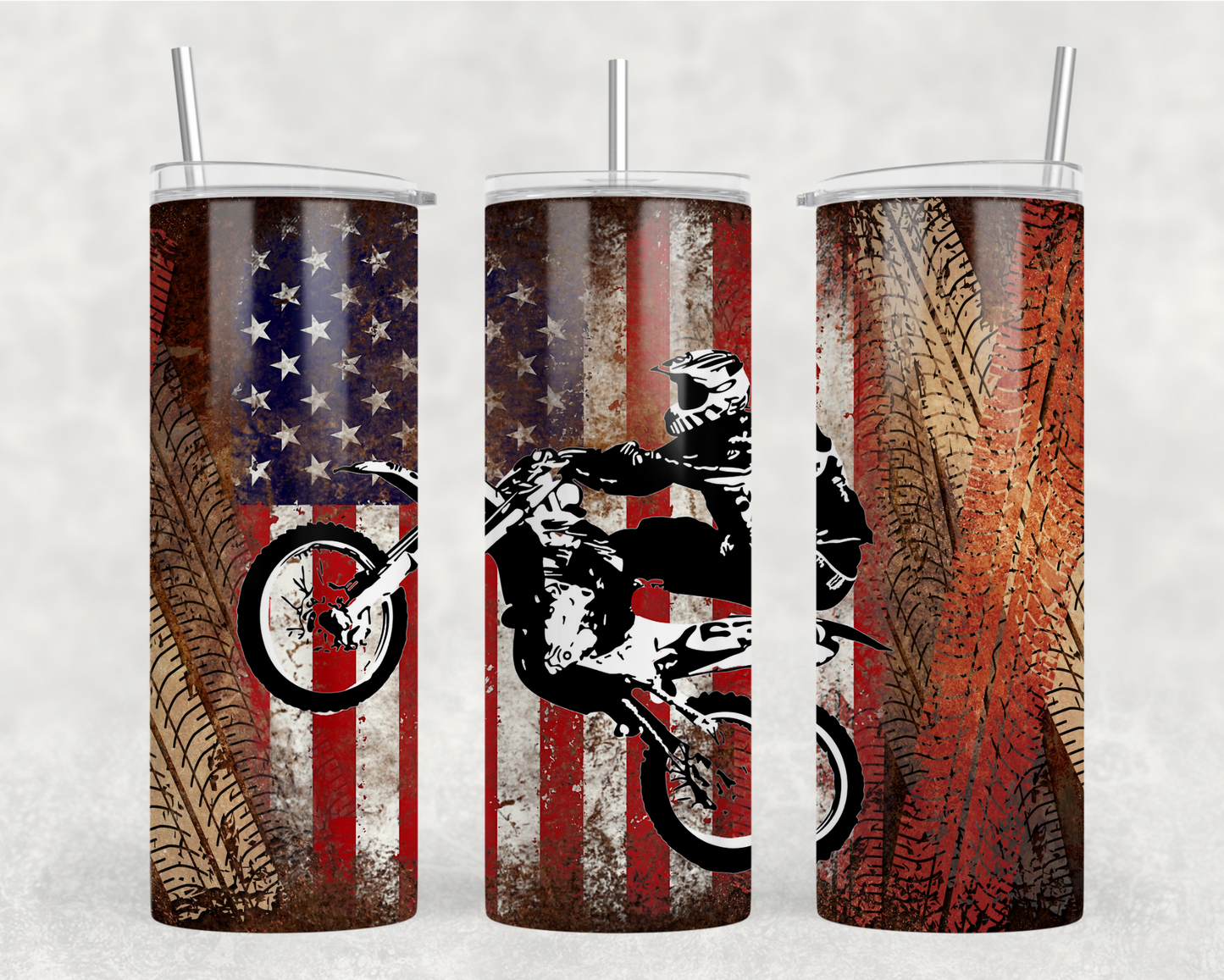 TW - American Dirt Bike Tumbler Wrap