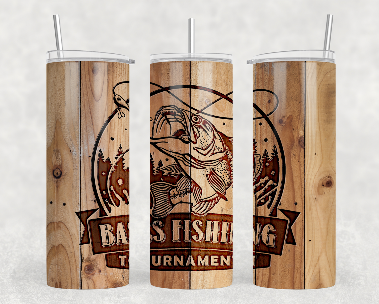 Bass Fishing Tournament Tumbler Wrap