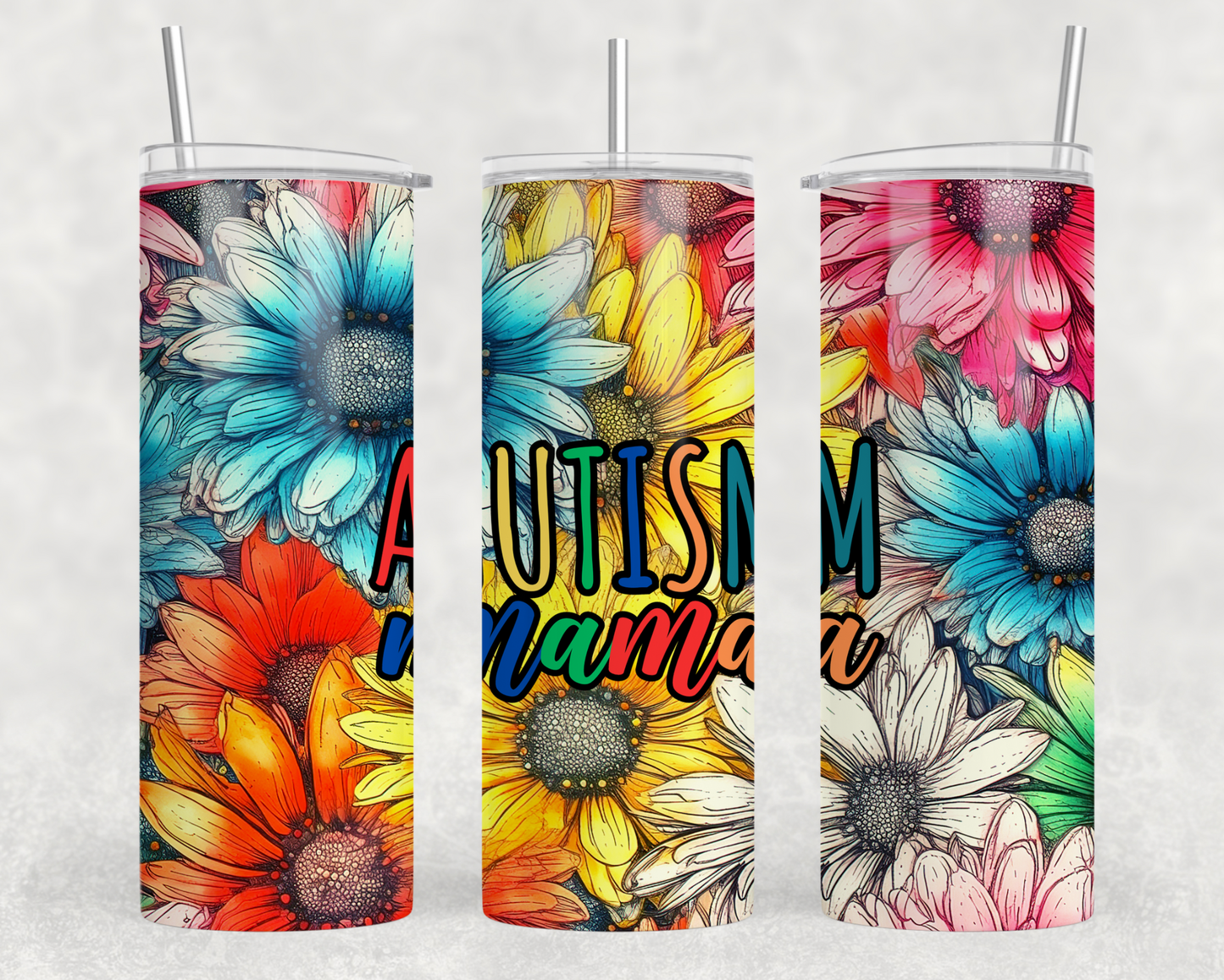 Autism Mama Tumbler Wrap