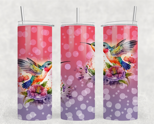 Hummingbirds Ombré Tumbler Wrap