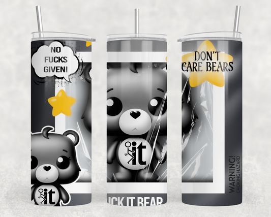 Don’t Care Bears BLK Tumbler Wrap