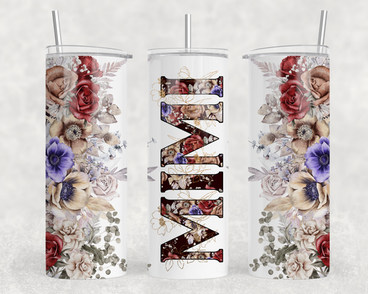 Mimi Red Floral Tumbler Wrap