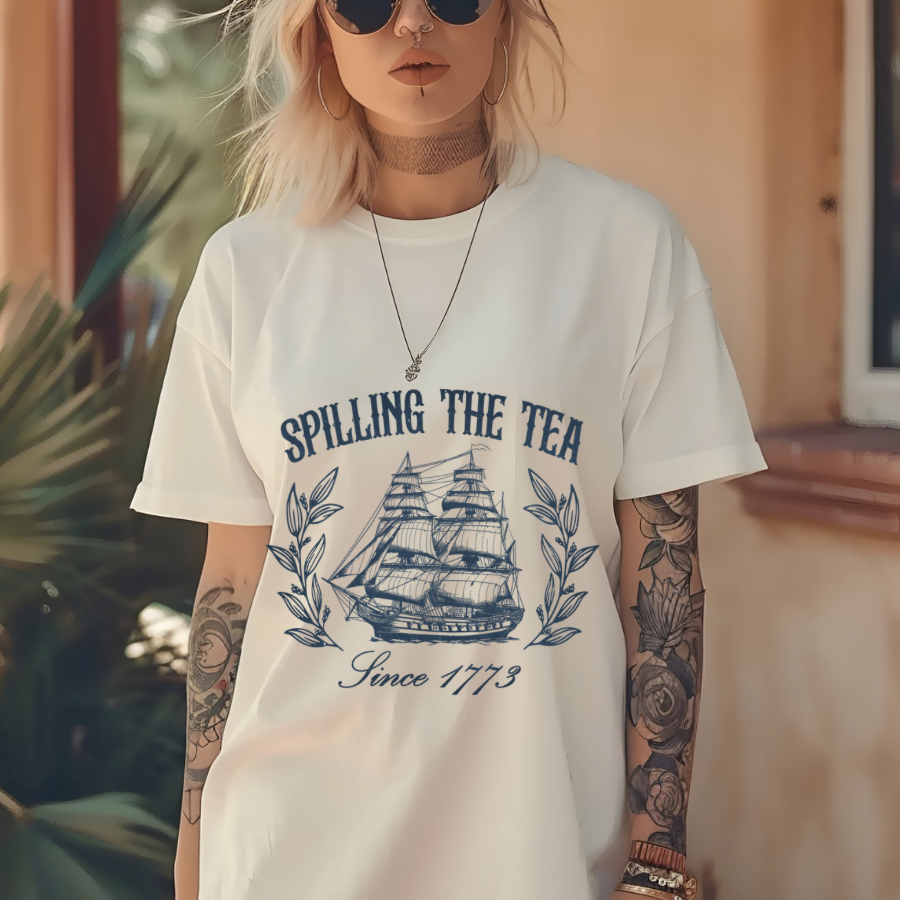 TS - Spilling The Tea Sublimation Print