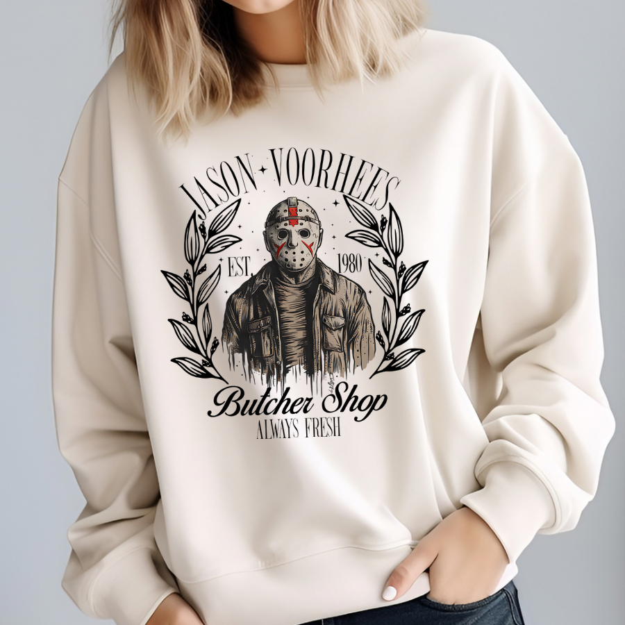 Jason Voorhees Butcher Shop Sublimation Print