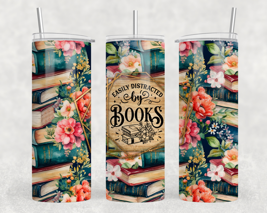 Easily Distracted By Books 20oz Tumbler