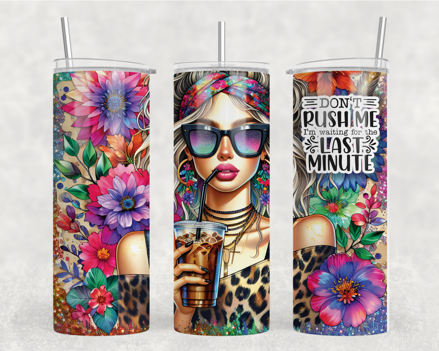 Waiting Til Last Min Sublimation Tumbler Wrap