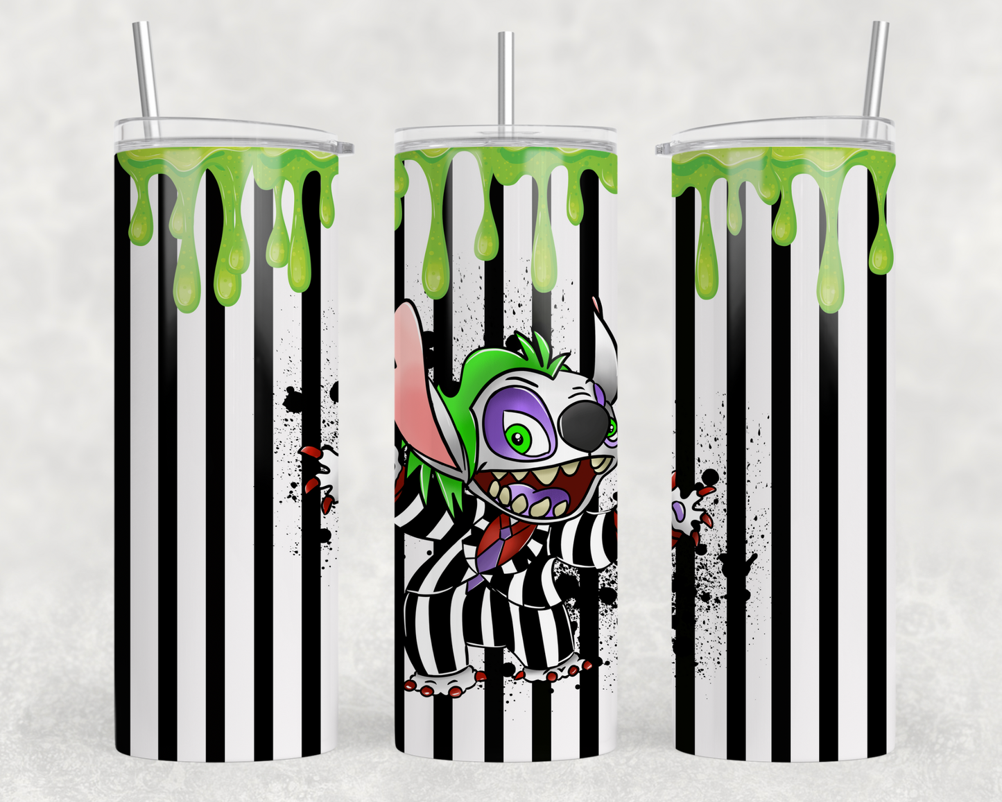 Stitches Beetle Juice Tumbler Wrap