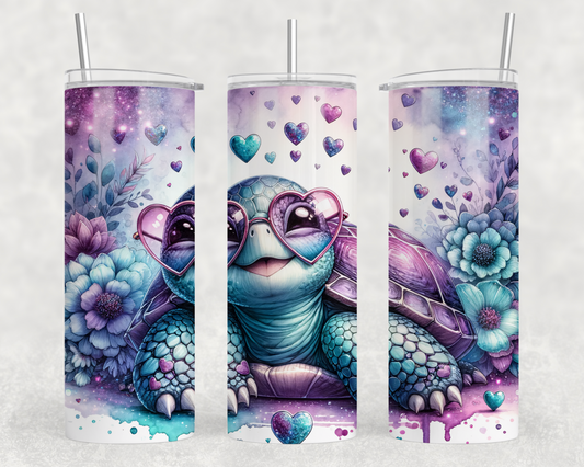 Hippie Turtle Sublimation Tumbler Wrap