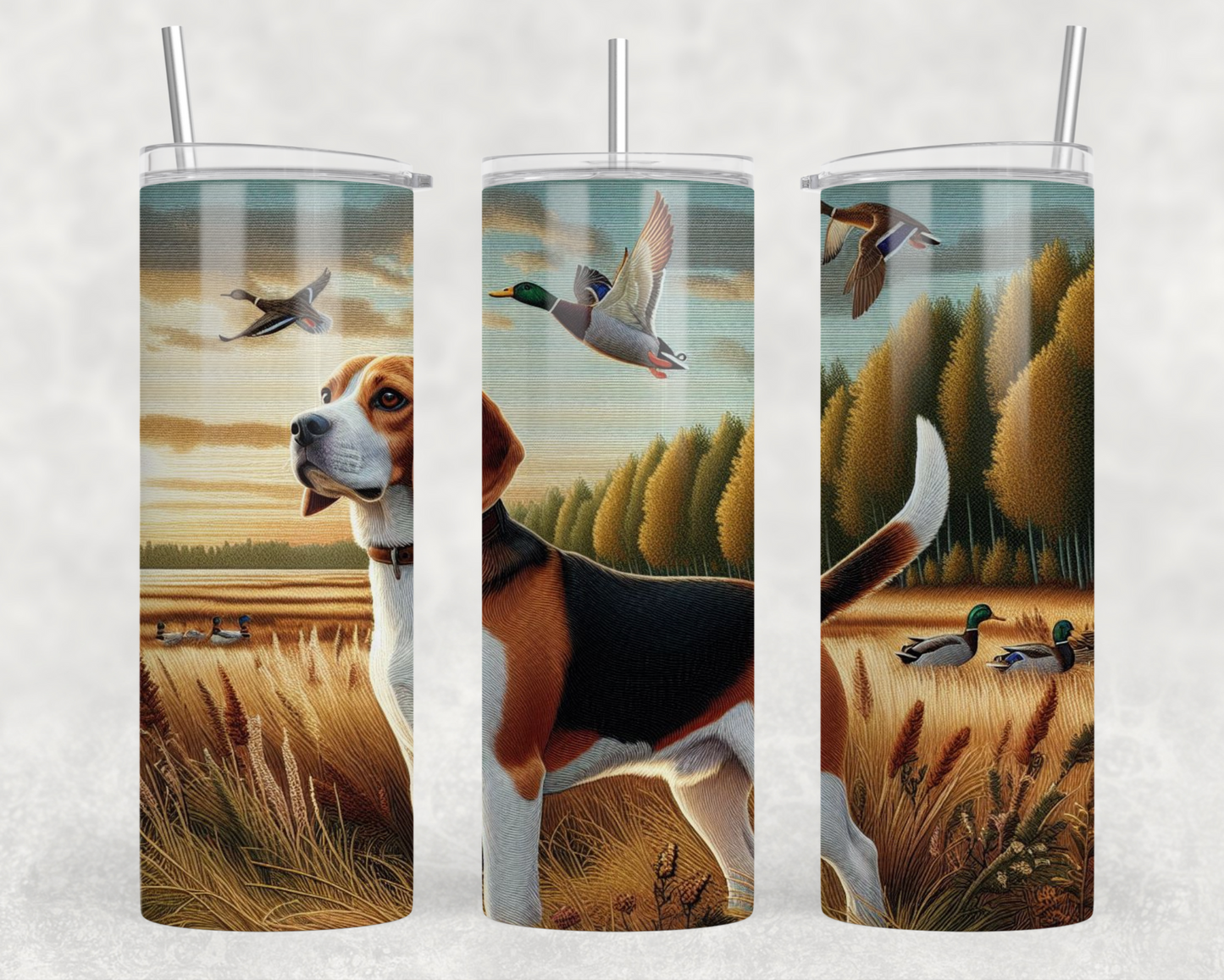 Beagle At Sunset Tumbler Wrap