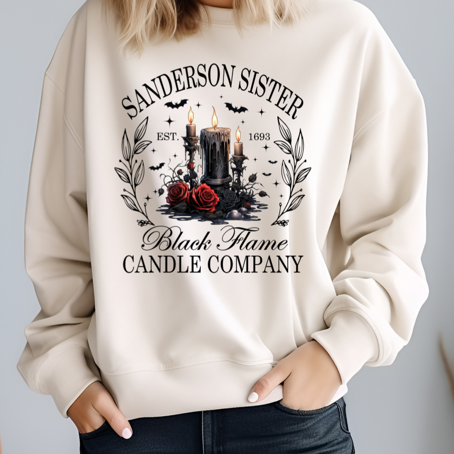 Sanderson Sisters Black Flame Candle Co. Sublimation Print