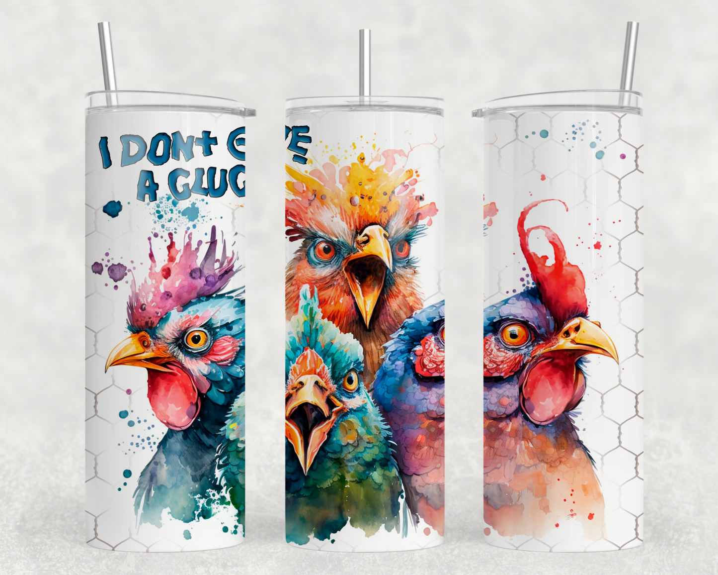 I Don’t Give A Cluck Sublimation Tumbler Wrap