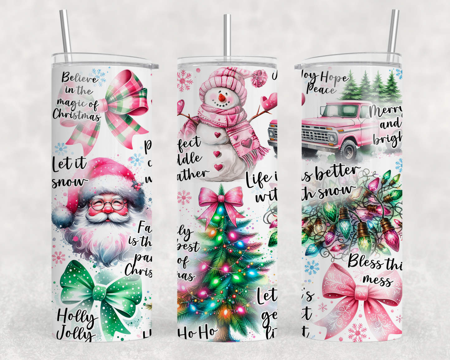 Christmas Things Sublimation Tumbler Wrap