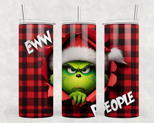 Eww People Grincy RD Christmas Sublimation Tumbler Wrap