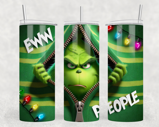 Eww People Grincy GN Christmas Sublimation Tumbler Wrap