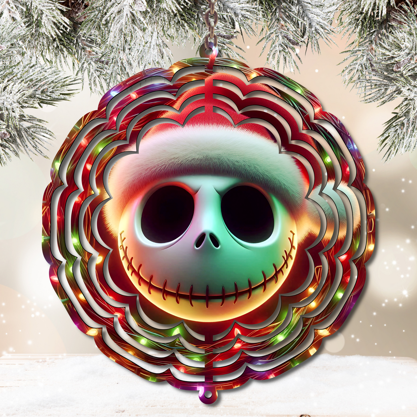 Christmas Jack Wind Spinner Sublimation Print