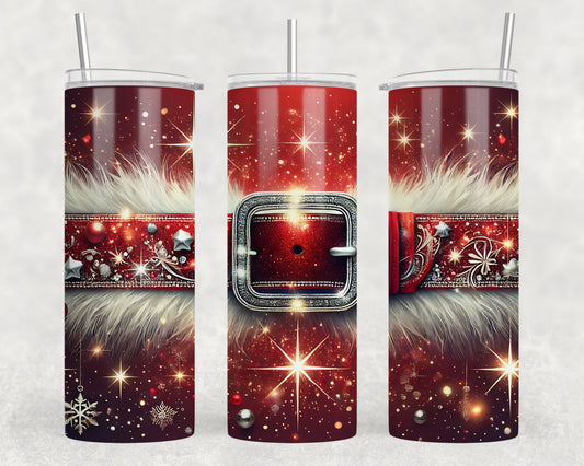 Santa Christmas Coat Sublimation Tumbler Wrap