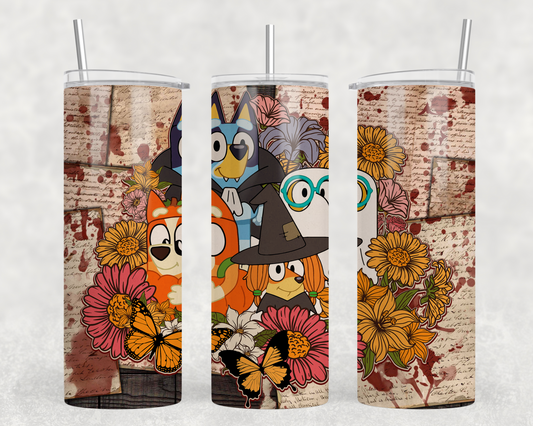 Halloween Bluey Tumbler Wrap