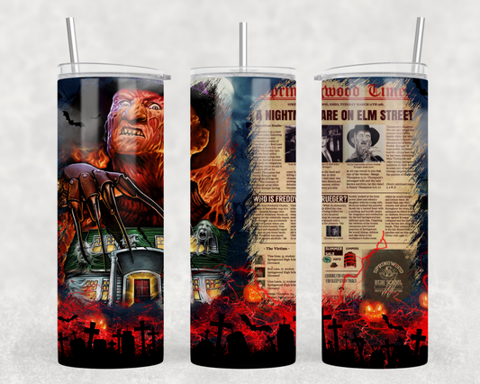 Freddy Newspaper Tumbler Wrap