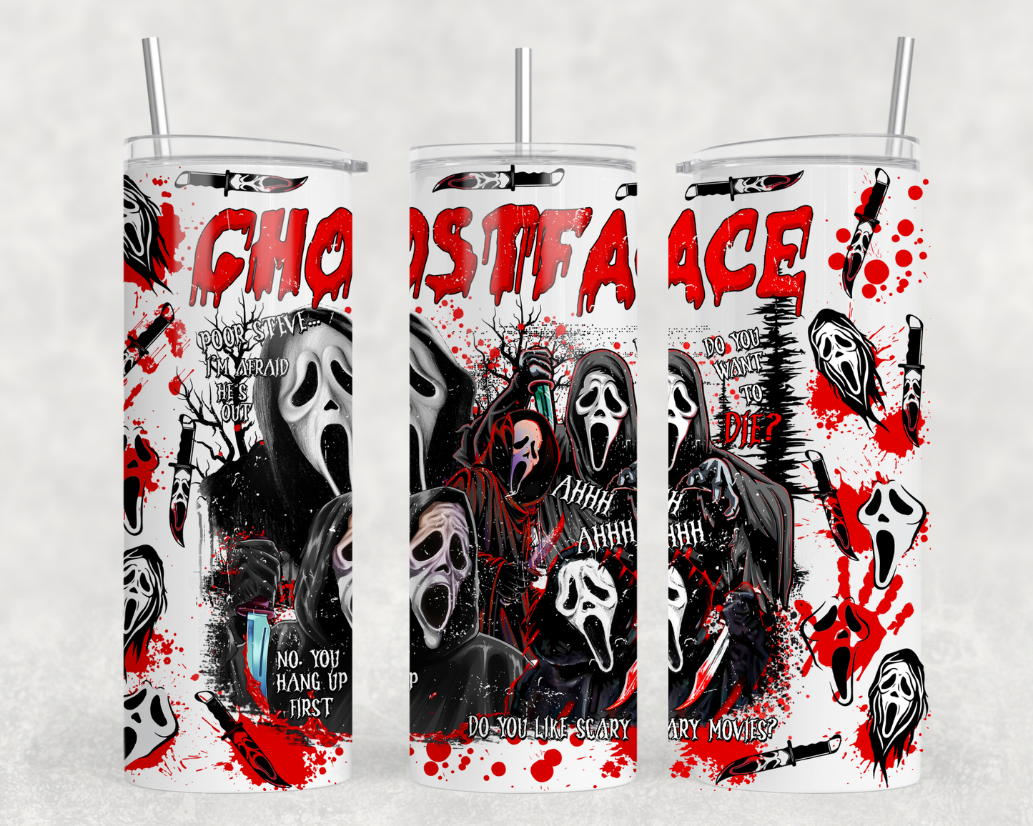 GhostFace Tumbler Wrap