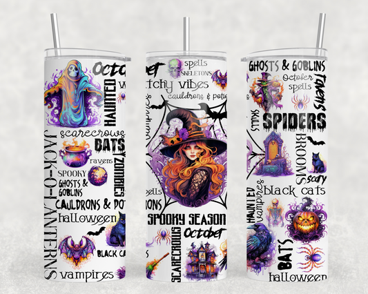 All Things Spooky Season Tumbler Wrap