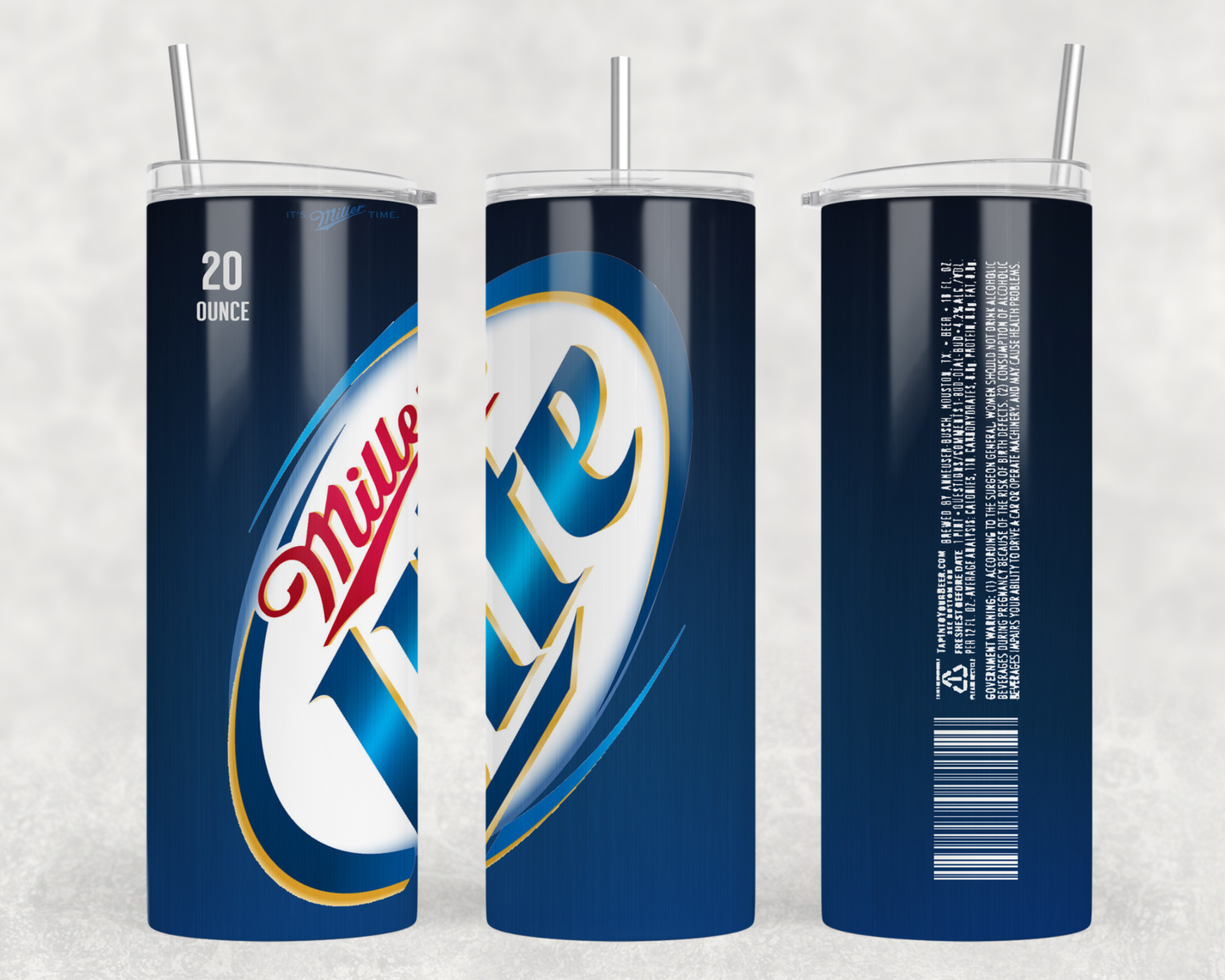 Miller Lite Tumbler Wrap