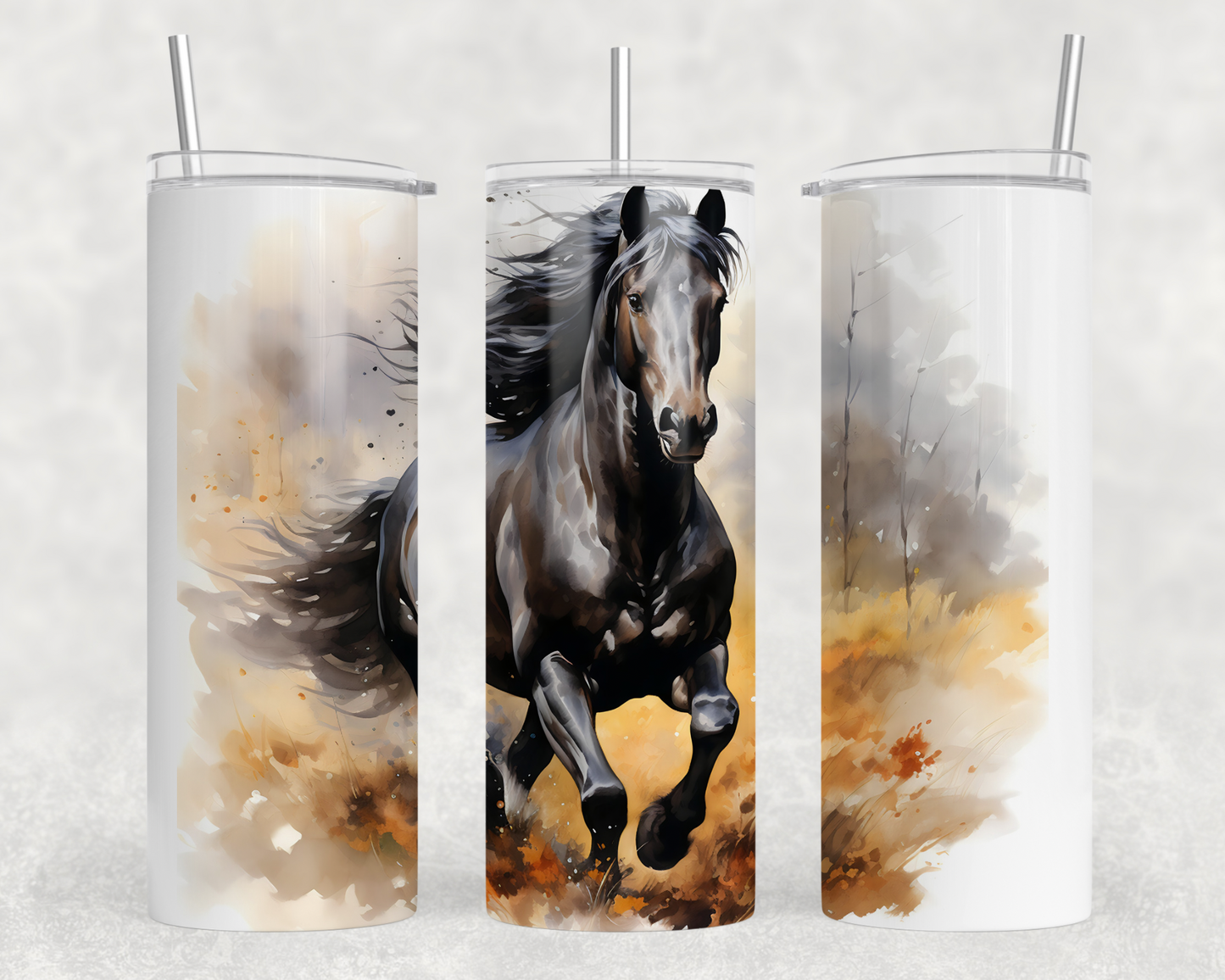 Horse Running Tumbler Wrap