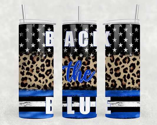 Back The Blue Tumbler Wrap