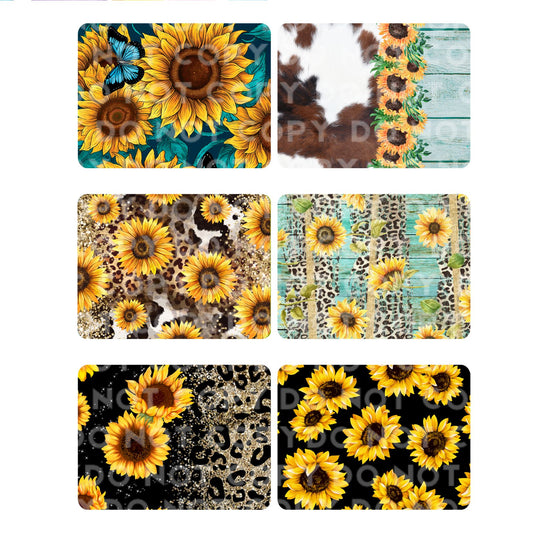 Sunflowers Car Air Freshener & 4 inch Coaster Sublimation Print