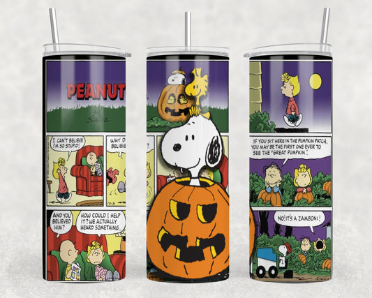 Charlie Brown Halloween Tumbler Wrap